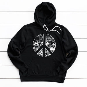 Peace Sign Hoodie HIGH QUALITY BELLA CANVAS BRAND!